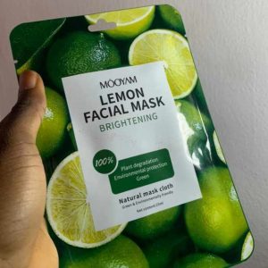 Lemon facial mask